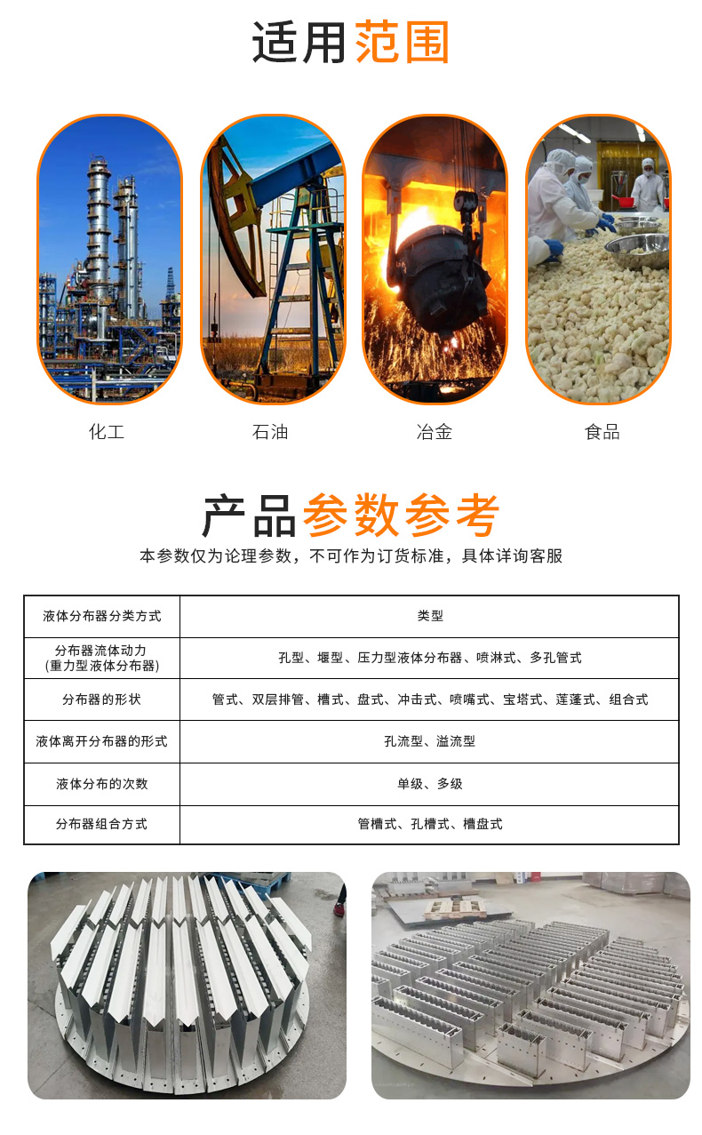 不鏽鋼溶液分布器